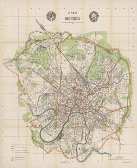 Карта москвы 1961 года